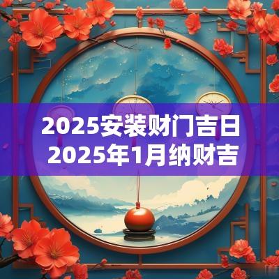 2025安装财门吉日 2025年1月纳财吉日