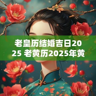 老皇历结婚吉日2025 老黄历2025年黄道吉日结婚日