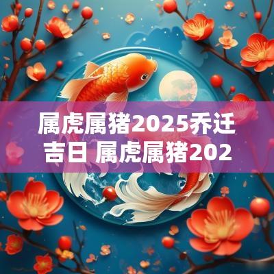 属虎属猪2025乔迁吉日 属虎属猪2025乔迁吉日有哪些