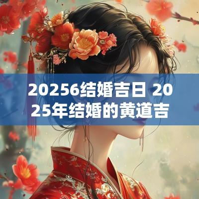 20256结婚吉日 2025年结婚的黄道吉日