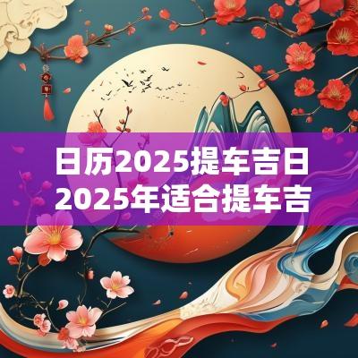 日历2025提车吉日 2025年适合提车吉日
