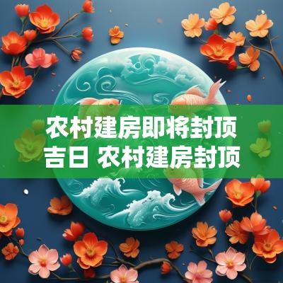 农村建房即将封顶吉日 农村建房封顶仪式