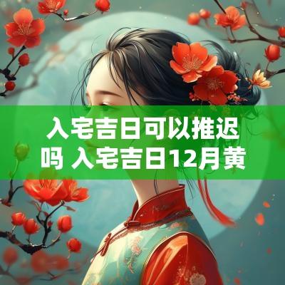 入宅吉日可以推迟吗 入宅吉日12月黄道吉日