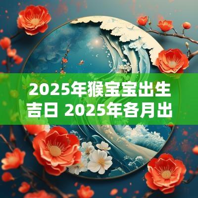 2025年猴宝宝出生吉日 2025年各月出生宝宝的命运