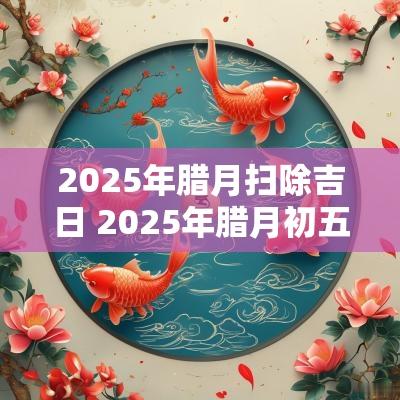 2025年腊月扫除吉日 2025年腊月初五是几月几日