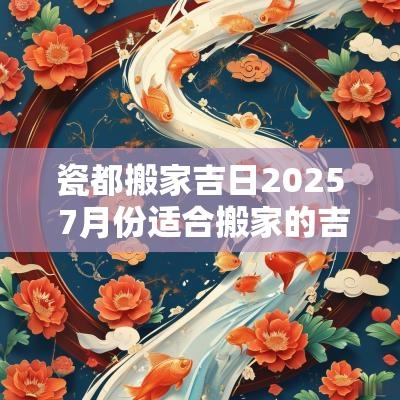 瓷都搬家吉日2025 7月份适合搬家的吉日