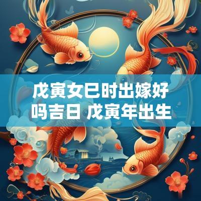 戊寅女巳时出嫁好吗吉日 戊寅年出生女最佳配偶