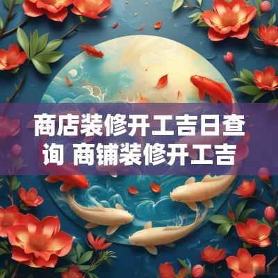 商店装修开工吉日查询 商铺装修开工吉日