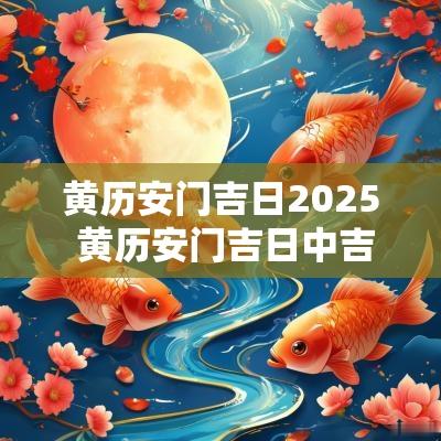 黄历安门吉日2025 黄历安门吉日中吉时里安门叫什么