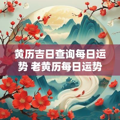 黄历吉日查询每日运势 老黄历每日运势查询