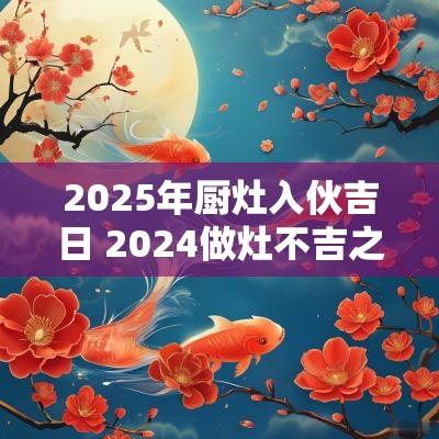 2025年厨灶入伙吉日 2025做灶不吉之日