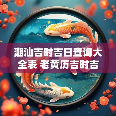 潮汕吉时吉日查询大全表 老黄历吉时吉时查询