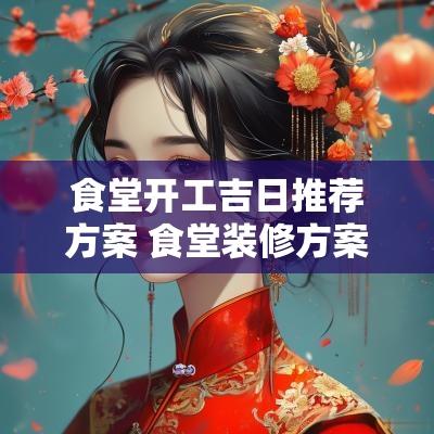 食堂开工吉日推荐方案 食堂装修方案
