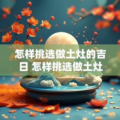 怎样挑选做土灶的吉日 怎样挑选做土灶的吉日呢