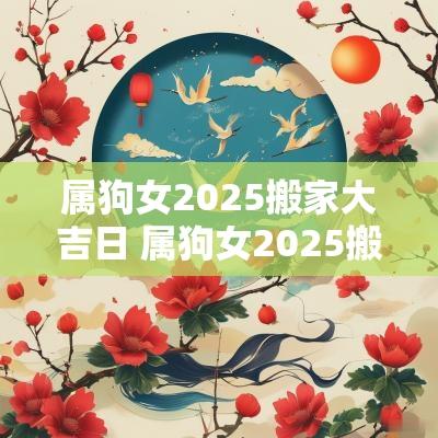 属狗女2025搬家大吉日 属狗女2025搬家大吉日是哪一天