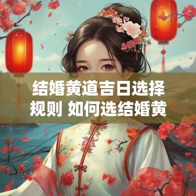 结婚黄道吉日选择规则 如何选结婚黄道吉日最准确
