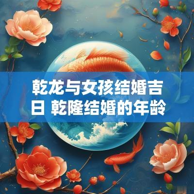 乾龙与女孩结婚吉日 乾隆结婚的年龄