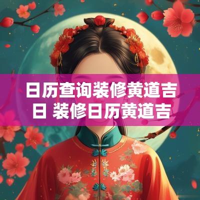 日历查询装修黄道吉日 装修日历黄道吉日查询2025