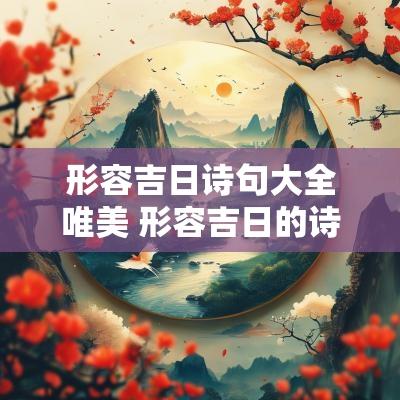 形容吉日诗句大全唯美 形容吉日的诗句