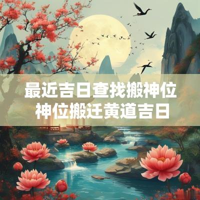 最近吉日查找搬神位 神位搬迁黄道吉日