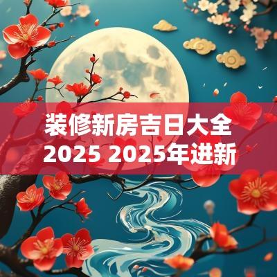 装修新房吉日大全2025 2025年进新房的黄道吉日有哪些