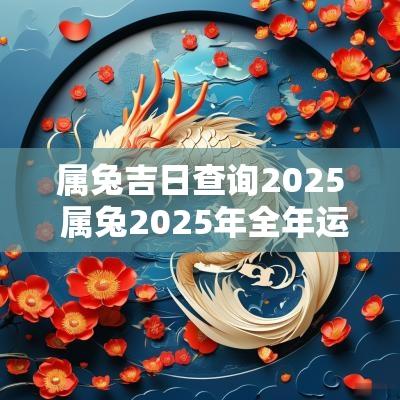 属兔吉日查询2025 属兔2025年全年运势及运程
