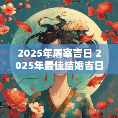 2025年屠宰吉日 2025年最佳结婚吉日表