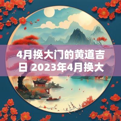 4月换大门的黄道吉日 2025年4月换大门黄道吉日查询