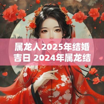 属龙人2025年结婚吉日 2025年属龙结婚的黄道吉日