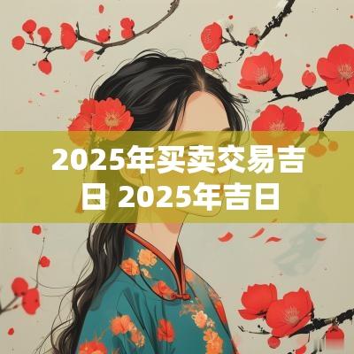 2025年买卖交易吉日 2025年吉日
