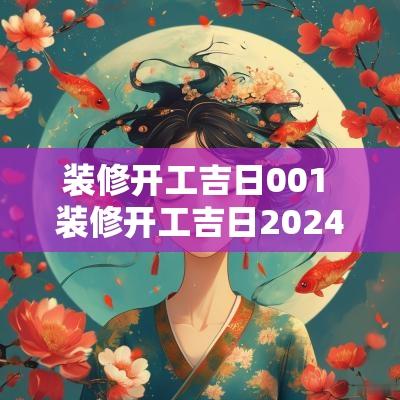 装修开工吉日001 装修开工吉日2025老黄历