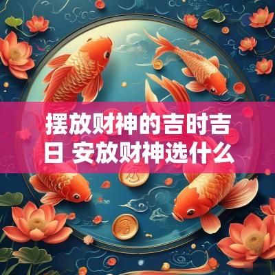 摆放财神的吉时吉日 安放财神选什么时辰好