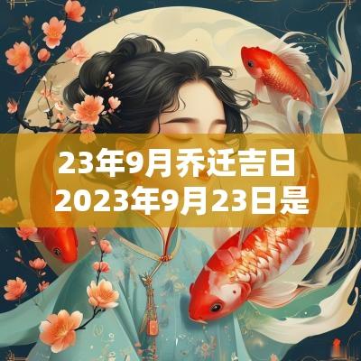 23年9月乔迁吉日 2025年9月23日是乔迁黄道吉日吗