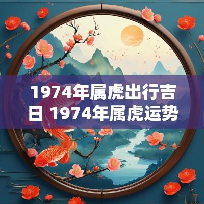 1974年属虎出行吉日 1974年属虎运势解读