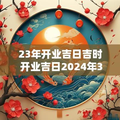 23年开业吉日吉时 开业吉日2025年3月最佳时间