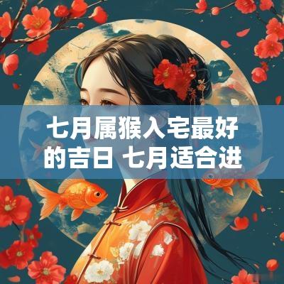 七月属猴入宅最好的吉日 七月适合进宅的日子