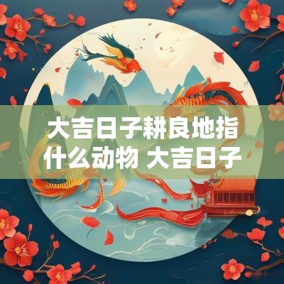 大吉日子耕良地指什么动物 大吉日子耕良田是什么生肖