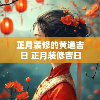 正月装修的黄道吉日 正月装修吉日