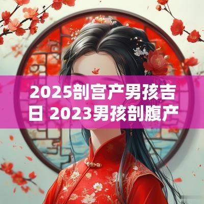 2025剖宫产男孩吉日 2025男孩剖腹产12月吉日