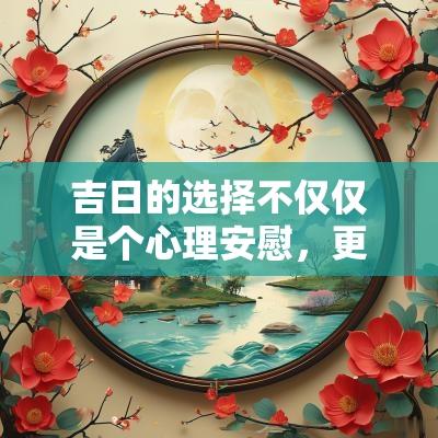 吉日的选择不仅仅是个心理安慰，更是一种文化信仰的体现。尤其在一些文化背景中，认为在吉日进行重大活动如打官司，可以提高成功的机率。与此同时，现代法律实务中，缜密的准备和周到的策略决策才是决定胜诉的核心因素。