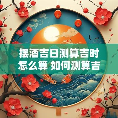 摆酒吉日测算吉时怎么算 如何测算吉日和吉时