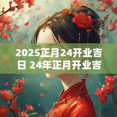 2025正月24开业吉日 24年正月开业吉日