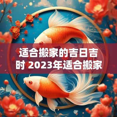 适合搬家的吉日吉时 2025年适合搬家的黄道吉日吉时