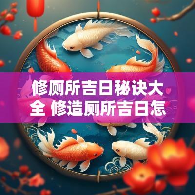 修厕所吉日秘诀大全 修造厕所吉日怎么选