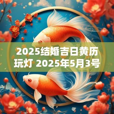 2025结婚吉日黄历玩灯 2025年5月3号结婚老黄历黄道吉日
