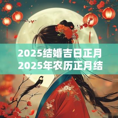 2025结婚吉日正月 2025年农历正月结婚的黄道吉日