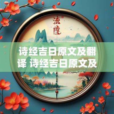 诗经吉日原文及翻译 诗经吉日原文及翻译拼音
