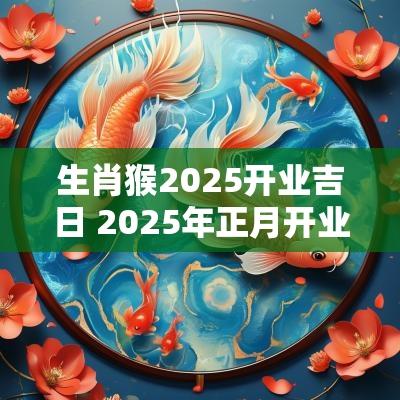 生肖猴2025开业吉日 2025年正月开业吉日吉时