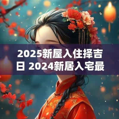 2025新屋入住择吉日 2025新居入宅最佳日子