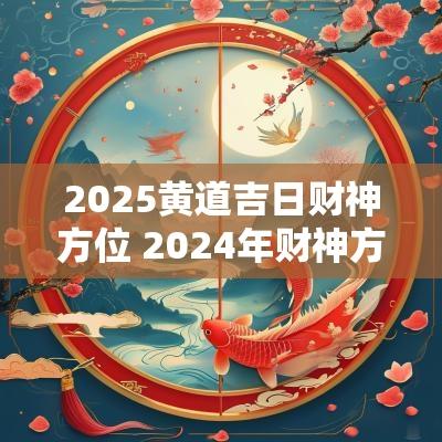 2025黄道吉日财神方位 2025年财神方位查询